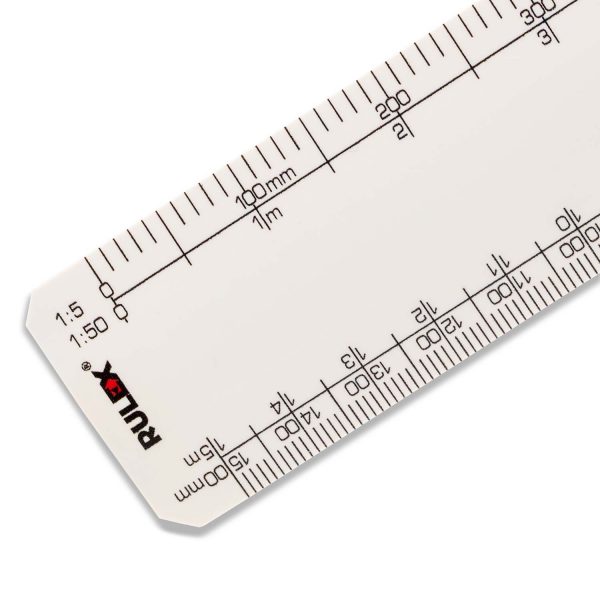 150mm Rulex engineers oval scale ruler