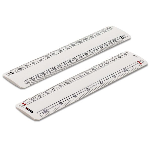 150mm Rulex architects oval scale ruler