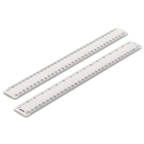 300mm Rulex engineers oval scale ruler