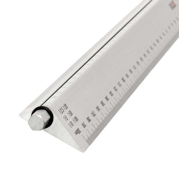 300mm Rulex metal scale ruler with rotating scales