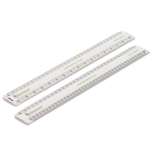 Rulex 300mm flat oval promotional scale ruler