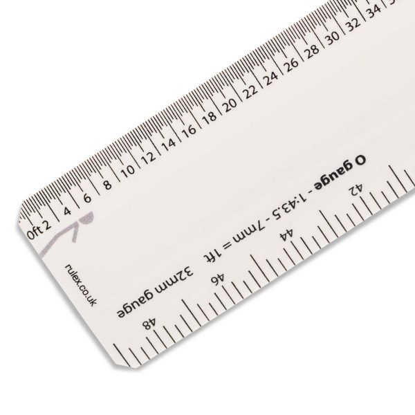 300mm Rulex British model railway scale ruler