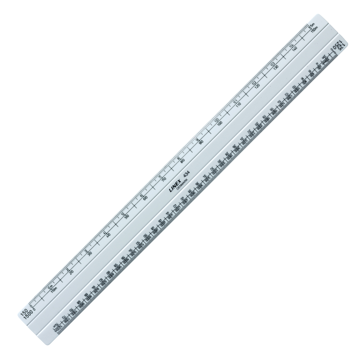 300mm Linex architects flat oval scale ruler - six ...