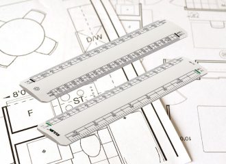 Recycled scale rulers